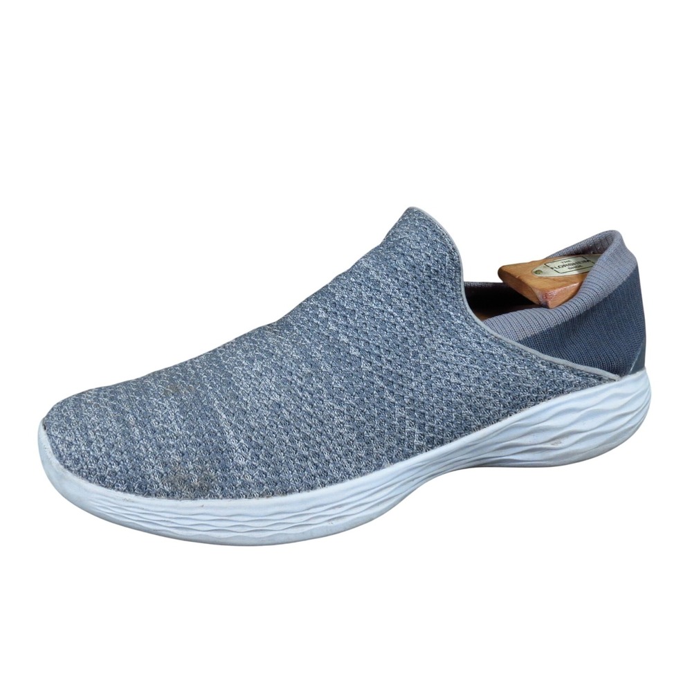Skechers YOU Womens Slip On Walking Shoe Size 11 Athletic Wellness‎ Gray Mesh